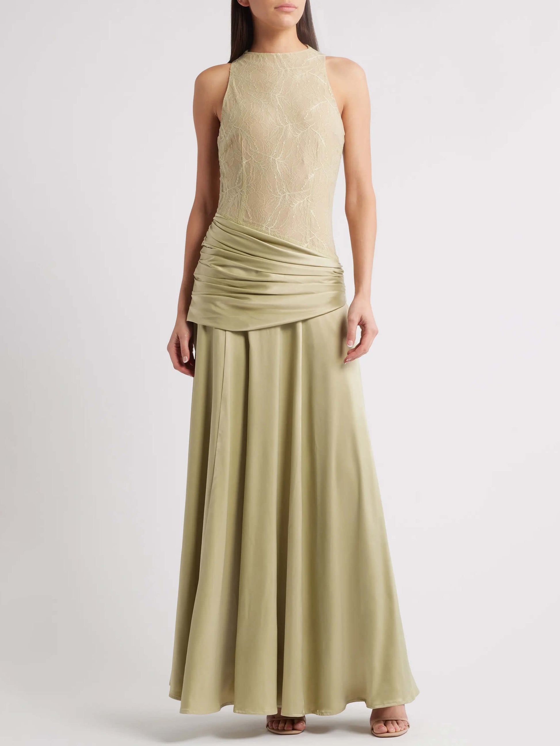 Dalia lace bodice maxi dress