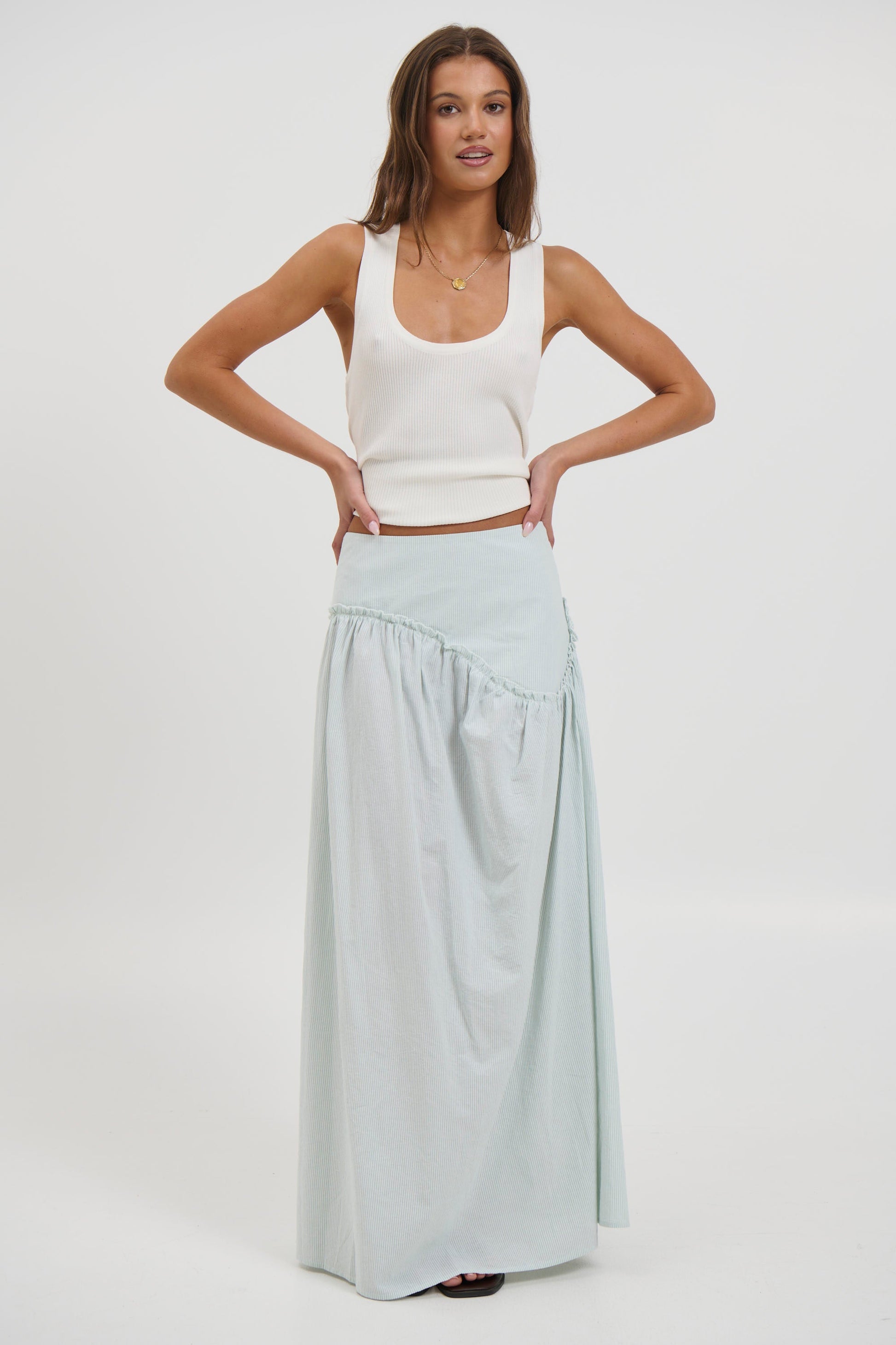 Ari Maxi Skirt Sage