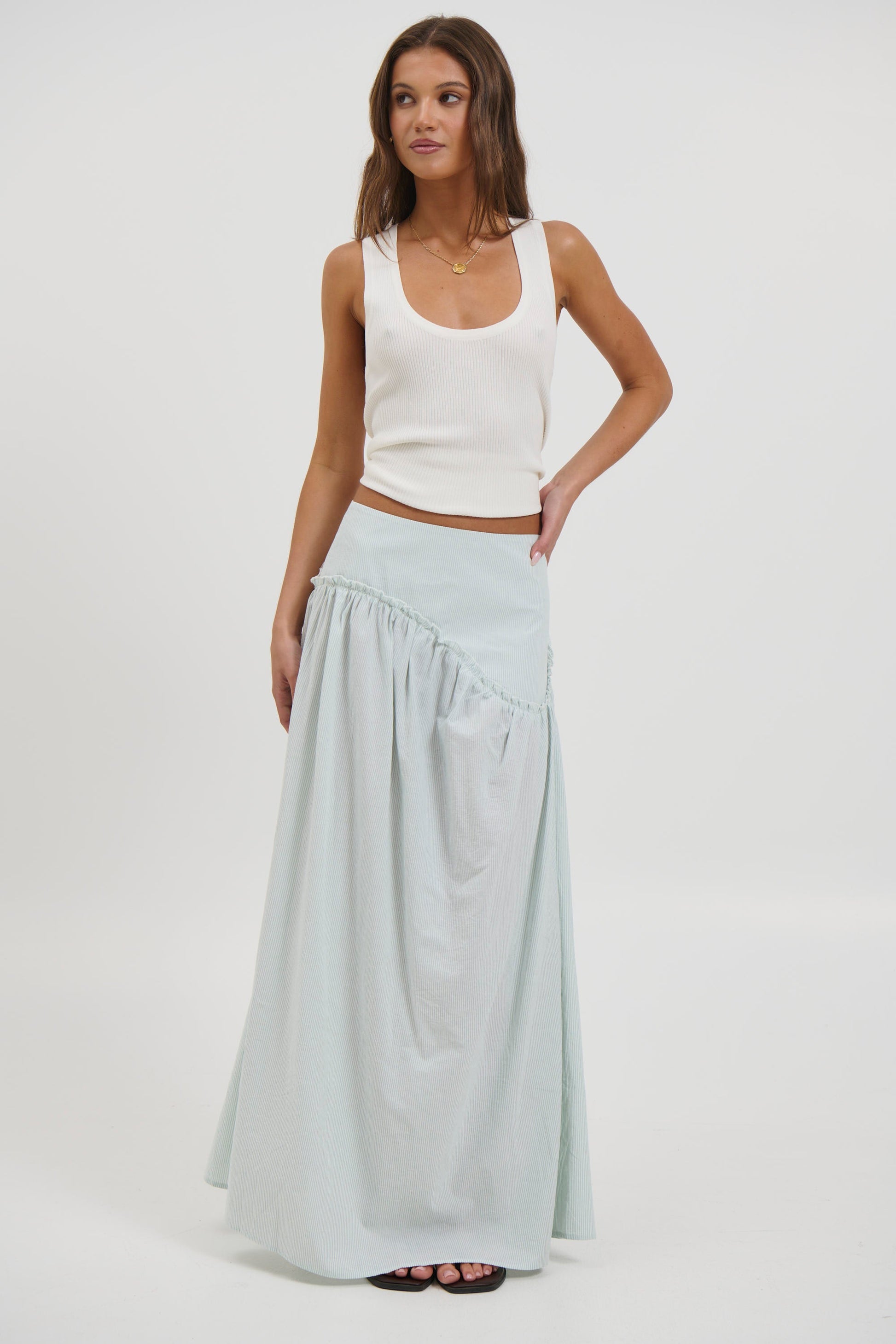 Ari Maxi Skirt Sage
