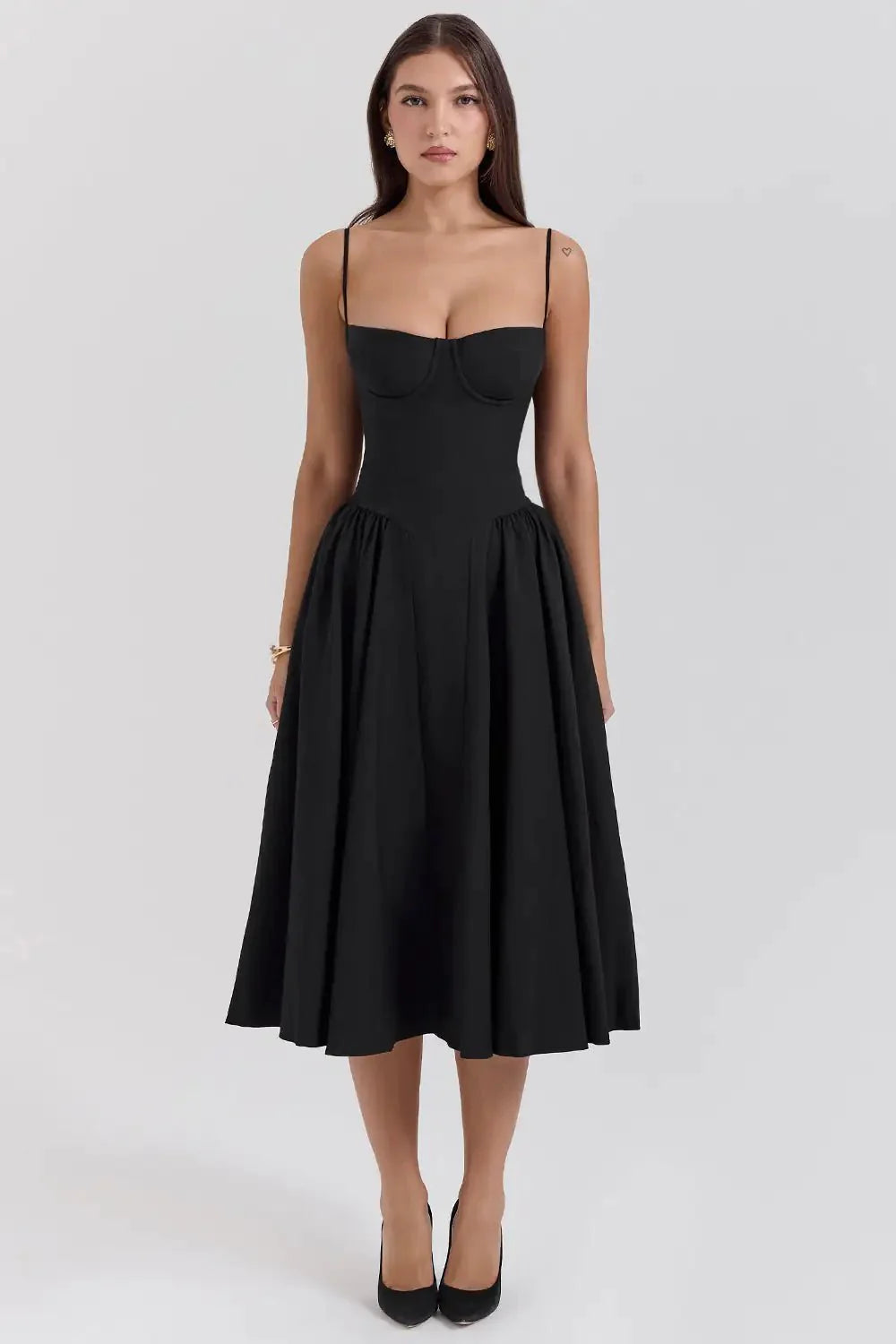 Celine Corset Midi Dress