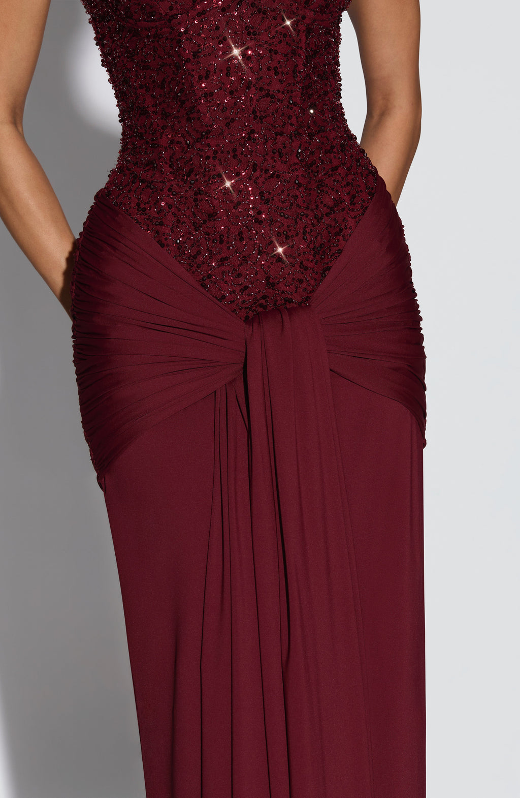 Carina Maxi Dress - Burgundy